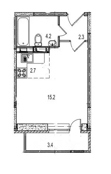 1-к кв. Московская область, Ногинск Богородский городской округ, ул. ... - Фото 1