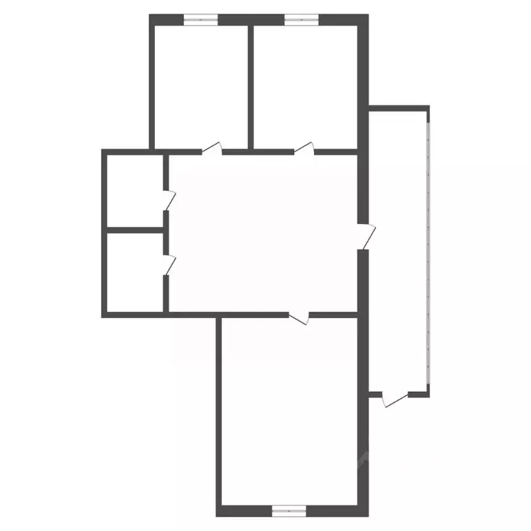 3-к кв. Амурская область, с. Ивановка пер. Заречный, 6 (61.6 м) - Фото 2