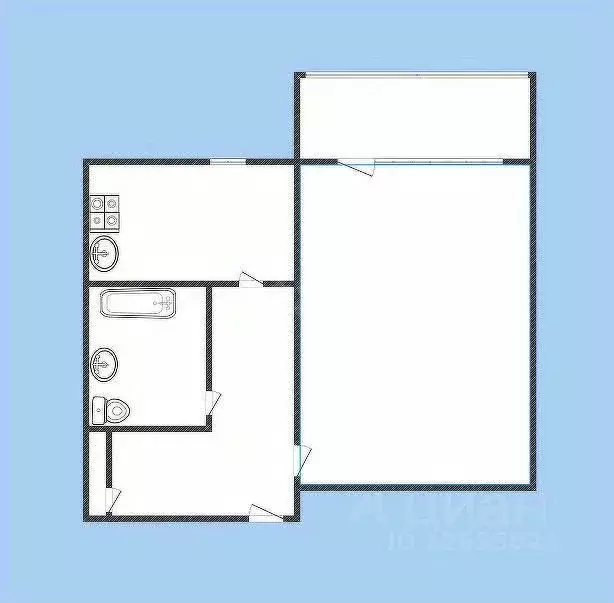 1-к кв. Костромская область, Нерехта Пролетарская ул., 47 (33.6 м) - Фото 1