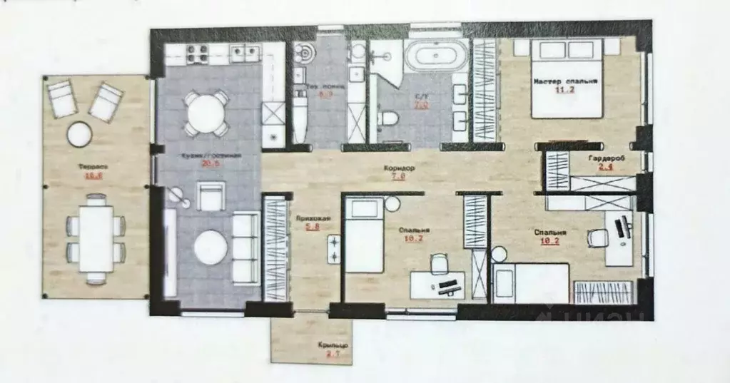 Дом в Краснодарский край, Темрюк ул. Декабристов (114 м) - Фото 1