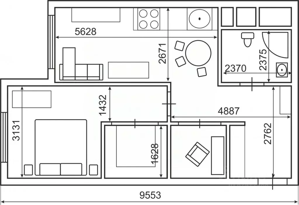 1-к кв. Москва 3-я Хорошевская ул., 19А (47.8 м) - Фото 2