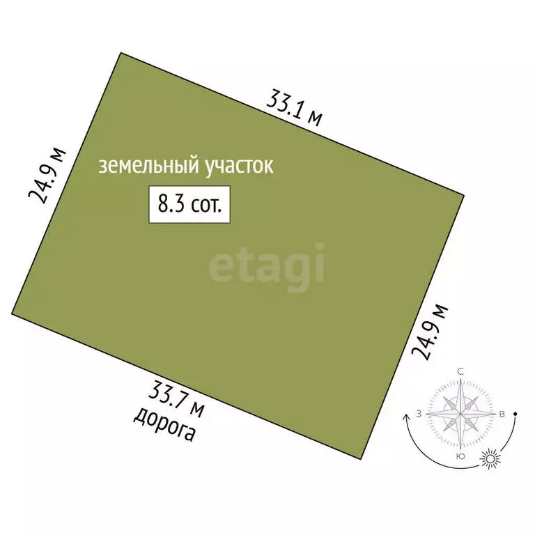 Участок в Феодосия, СПК Геотехник (8.28 м) - Фото 1