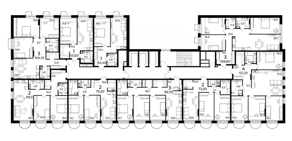 1-к кв. Нижегородская область, Нижний Новгород ул. Воровского, 8 (53.3 ... - Фото 2