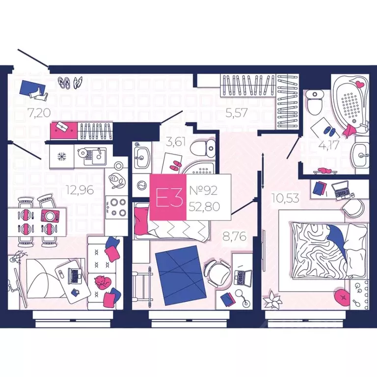 2-к кв. Тульская область, Тула городской округ, с. Осиновая Гора По ... - Фото 1