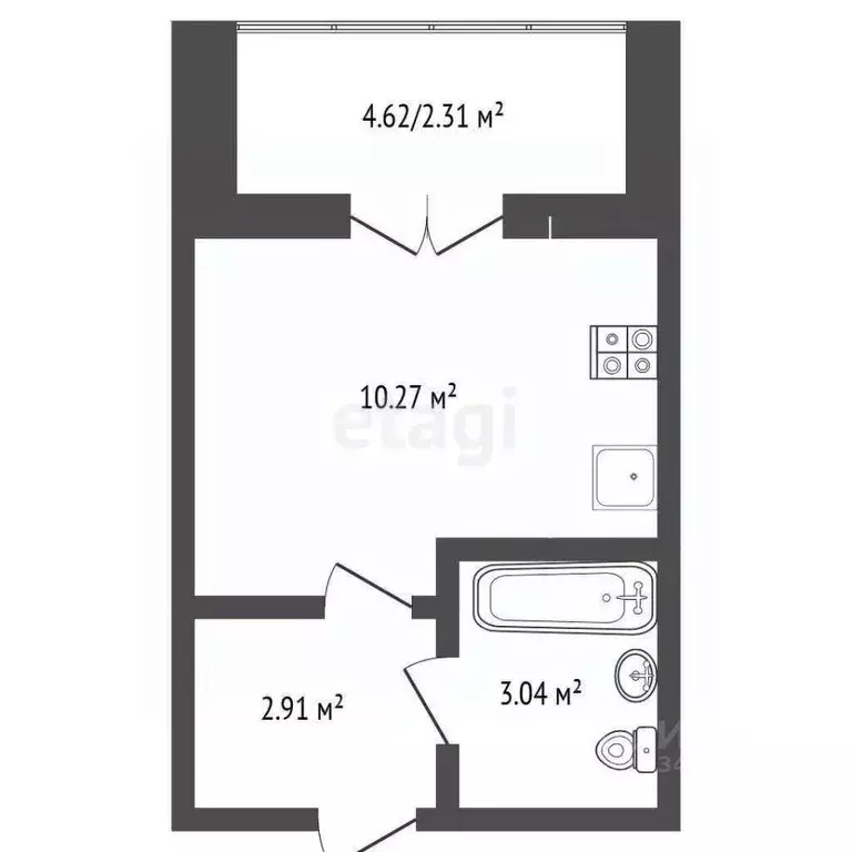 Студия Марий Эл, Медведево городское поселение, Медведево пгт ул. ... - Фото 2