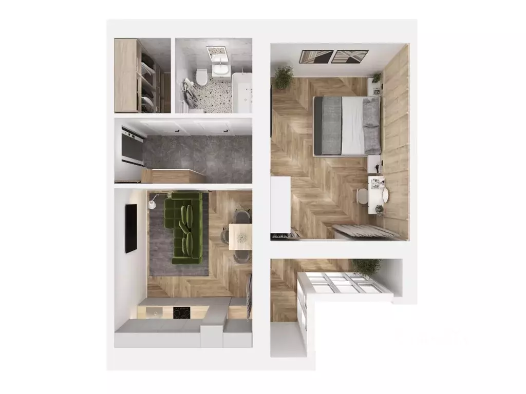 1-к кв. Калининградская область, Калининград Легенды Девау жилой ... - Фото 1