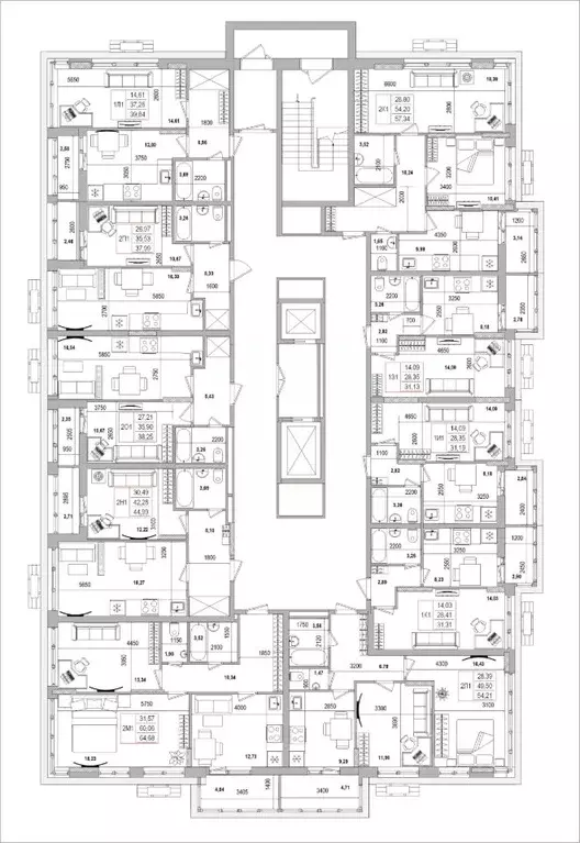 2-к кв. Белгородская область, Белгород Славянская ул. (64.68 м) - Фото 1