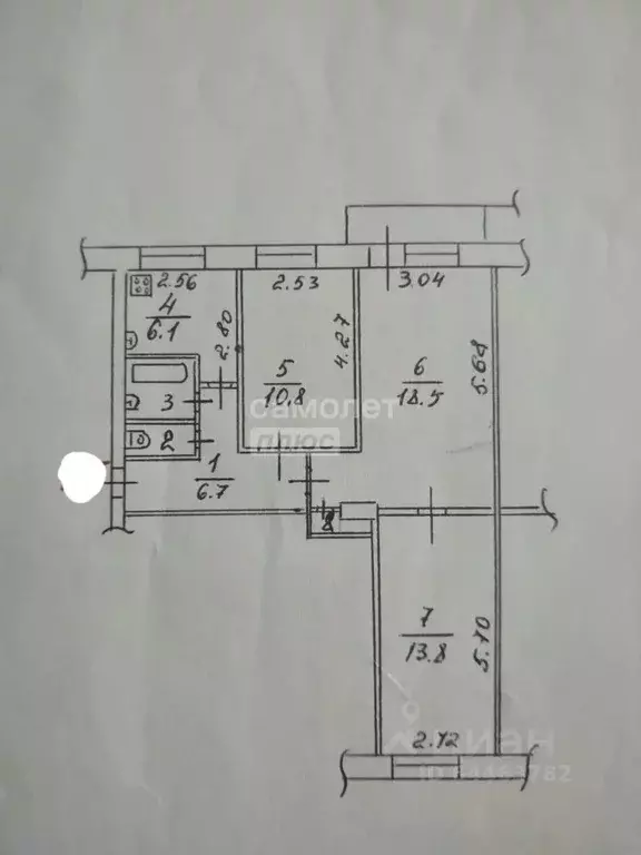 3-к кв. Вологодская область, Вологда Ярославская ул., 6 (60.0 м) - Фото 1