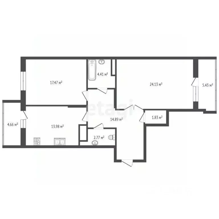 2-к кв. Марий Эл, Йошкар-Ола ул. 70-летия Вооруженных Сил СССР, с5/2 ... - Фото 2