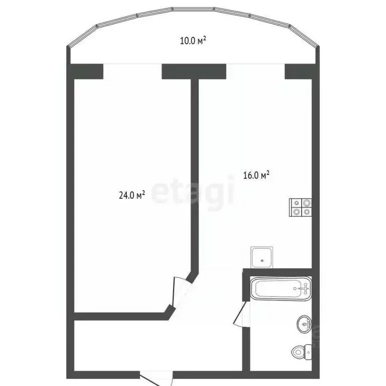 1-к кв. Ставропольский край, Пятигорск ул. Бунимовича (63.1 м) - Фото 2