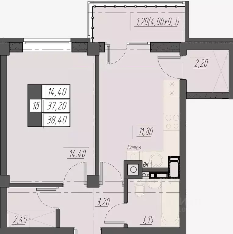 1-к кв. Ставропольский край, Пятигорск Новопятигорск мкр, Курортный ... - Фото 1