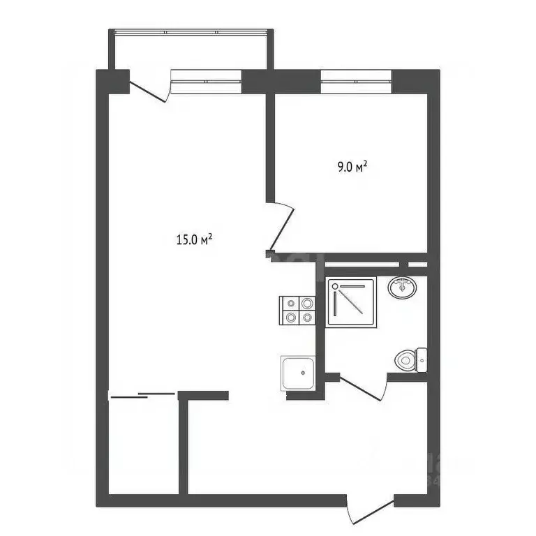 1-к кв. Архангельская область, Архангельск Соломбала исторический ... - Фото 2