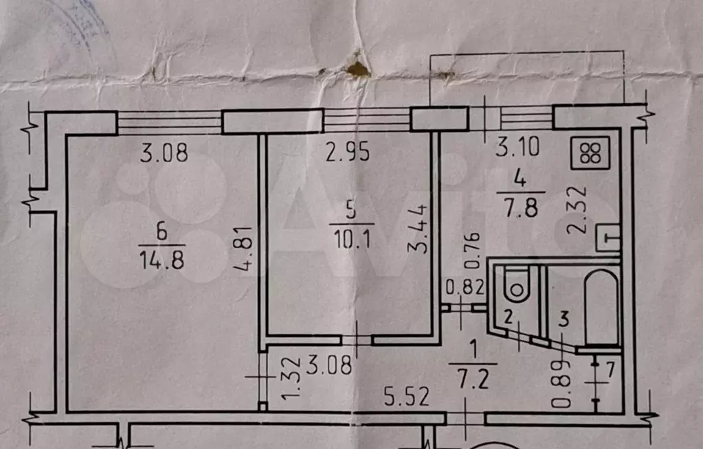 2-к. квартира, 43,2 м, 9/9 эт. - Фото 0