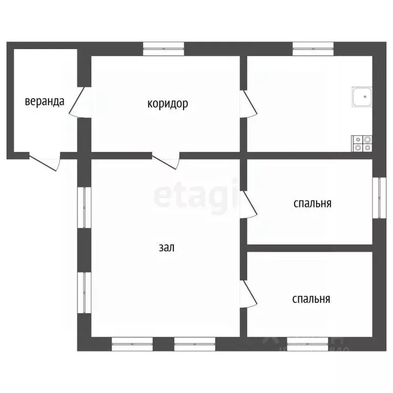 Дом в Саратовская область, Романовка рп пер. Ленинский, 39 (59 м) - Фото 1