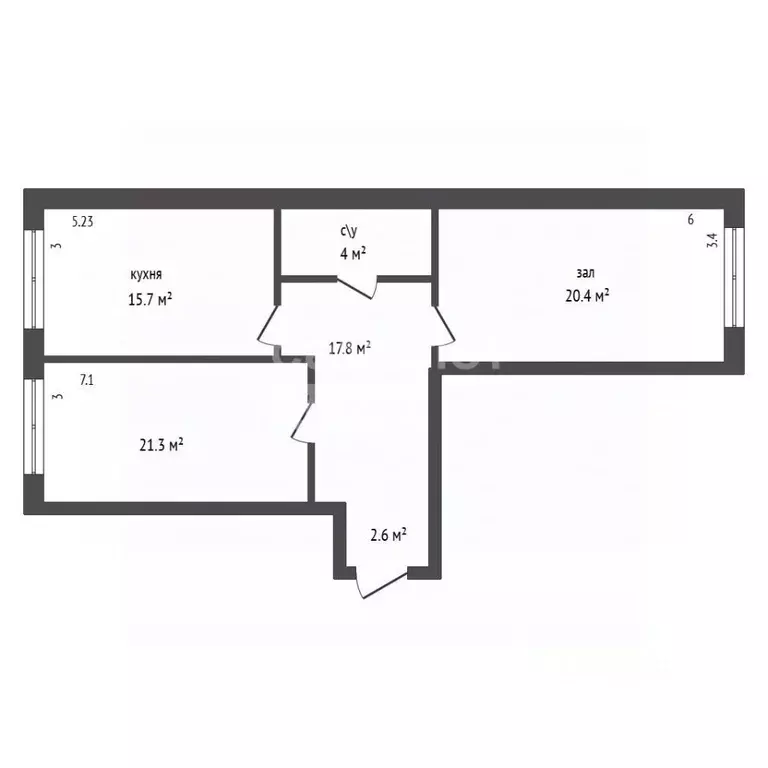 2-к кв. Дагестан, Дербент ул. Кобякова, 84 (69.0 м) - Фото 1