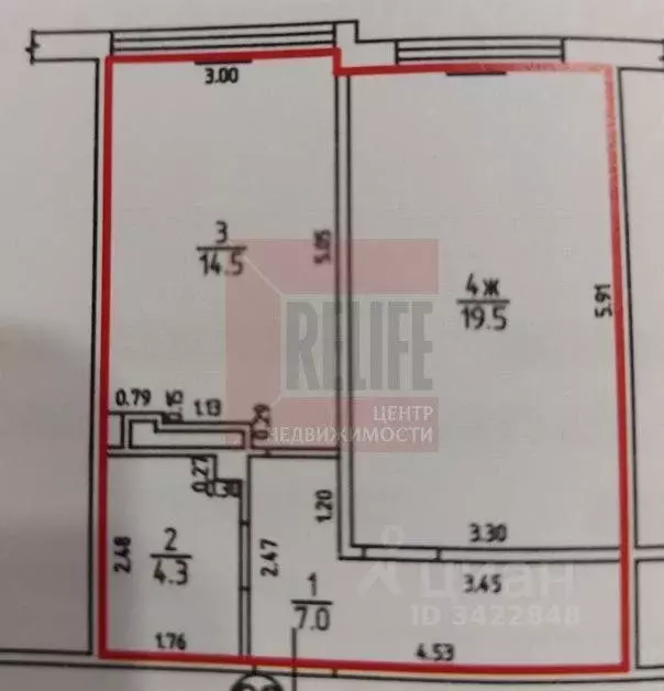1-к кв. Калининградская область, Калининград ул. Генерала Челнокова, ... - Фото 2