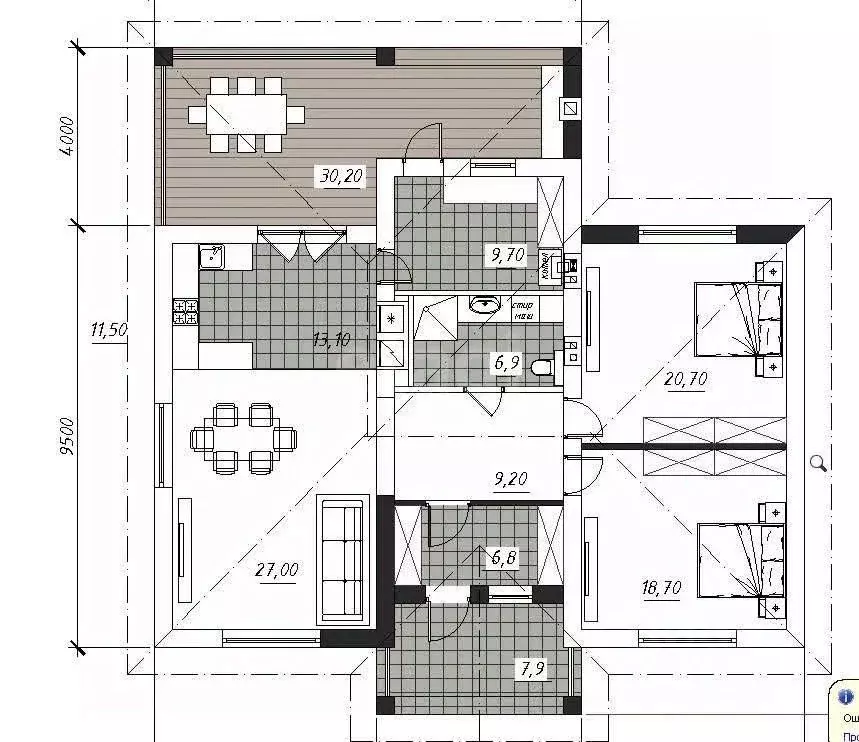 Дом в Ульяновская область, Сенгилеевский район, Тушнинское с/пос, с. ... - Фото 1