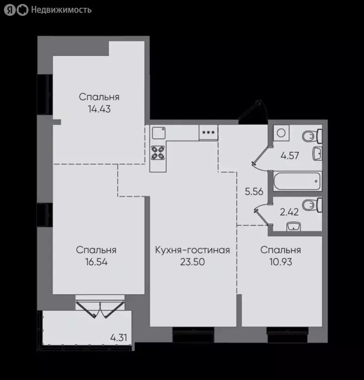 3-комнатная квартира: Иркутск, улица Пушкина (78.4 м) - Фото 1