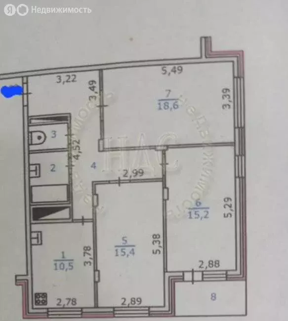 3-комнатная квартира: Курск, улица Карла Либкнехта, 22 (80.5 м) - Фото 1
