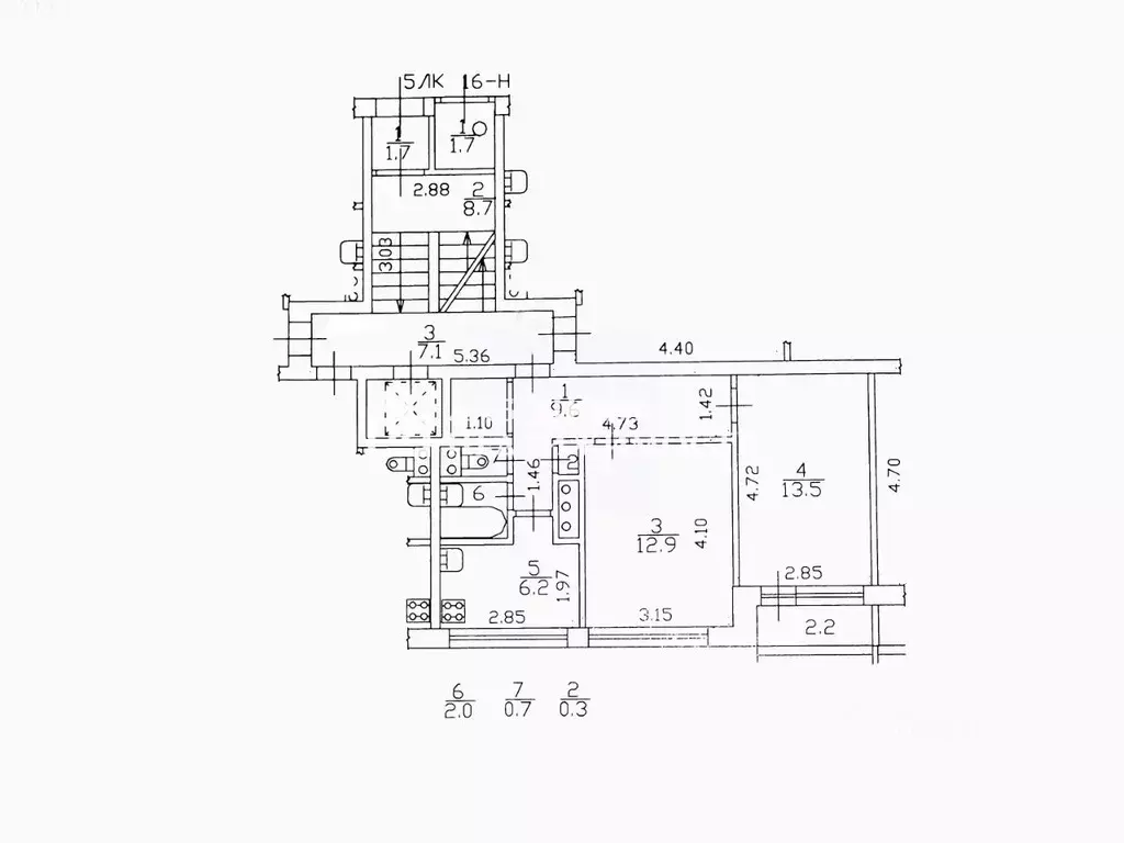 2-к кв. Санкт-Петербург просп. Ветеранов, 3К3 (45.2 м) - Фото 2