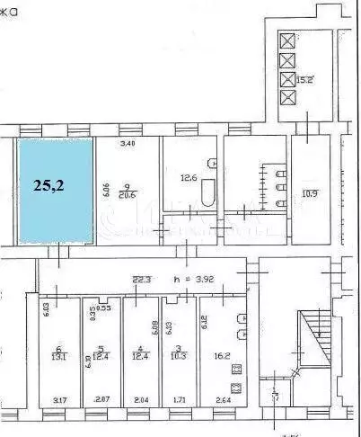 Комната, 25.2 м - Фото 2