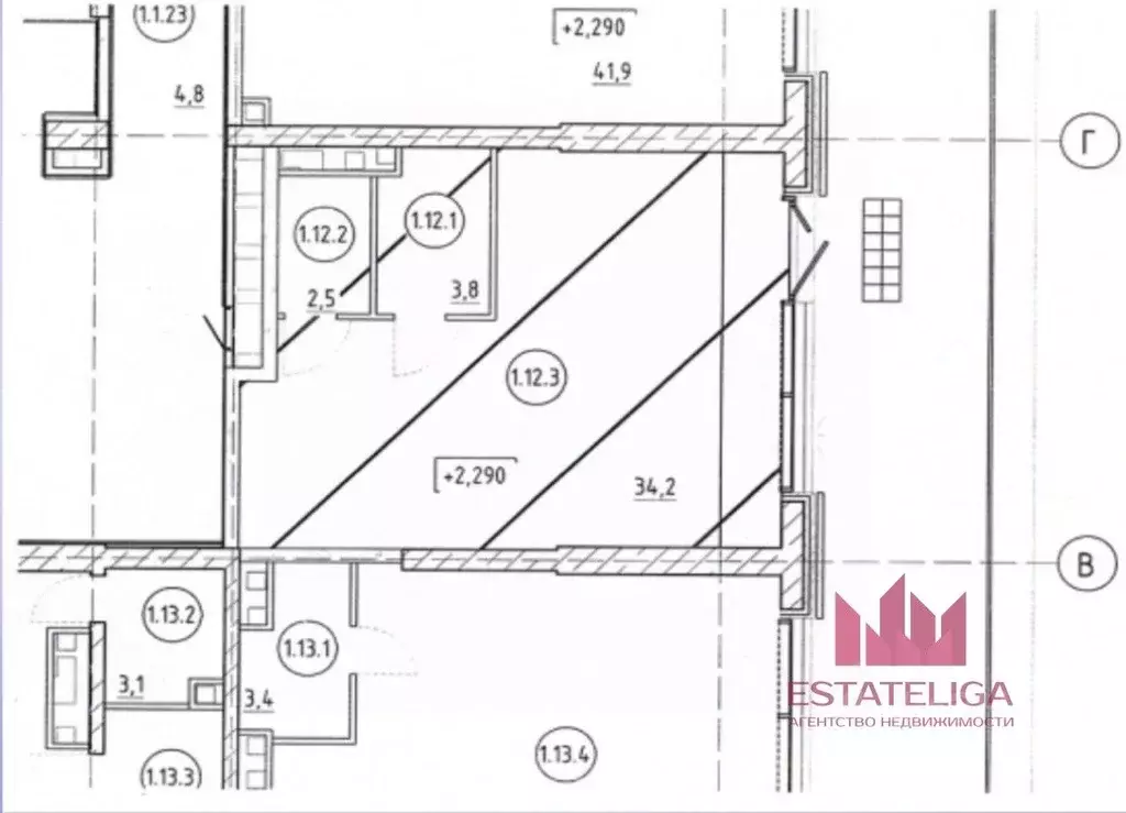 Помещение свободного назначения в Москва ул. Крузенштерна, 10к1 (41 м) - Фото 2