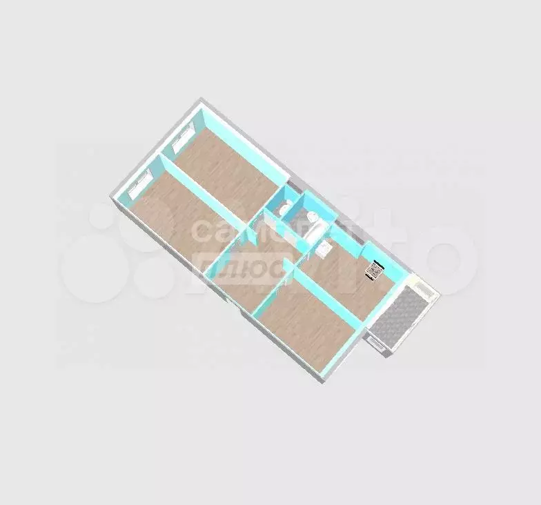 3-к. квартира, 75,5 м, 13/18 эт. - Фото 0