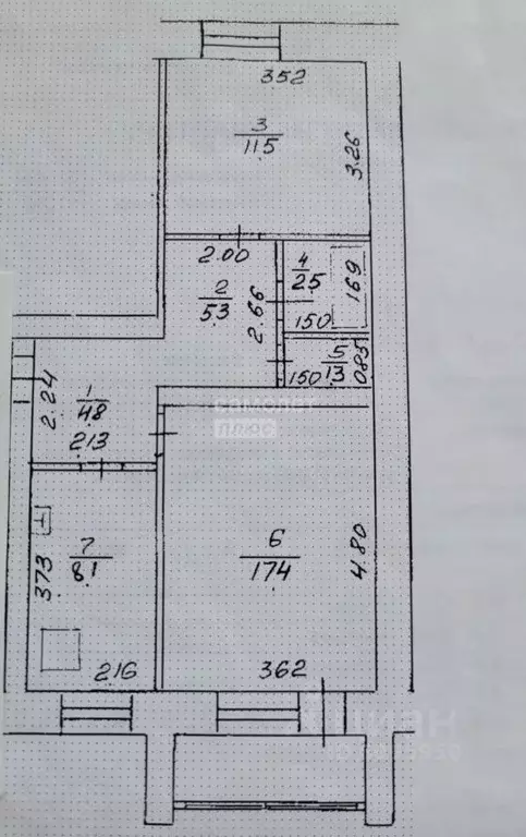 2-к кв. Башкортостан, Уфа ул. Ленина, 154 (52.8 м) - Фото 1