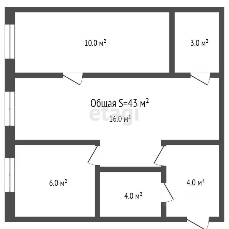 2-к кв. Брянская область, Брянск ул. Ромашина, 2а (43.0 м) - Фото 1