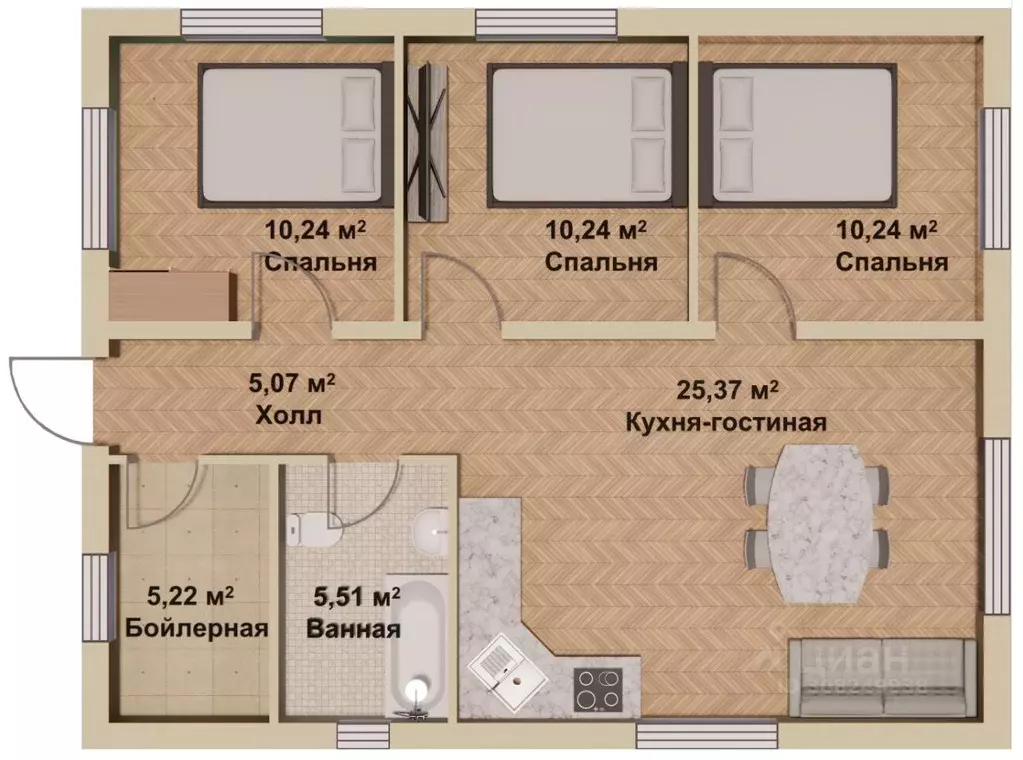 Дом в Челябинская область, Красноармейский район, Баландинское с/пос, ... - Фото 0