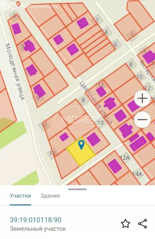 Участок в Пионерский, Цветочная улица, 10 (6.65 м) - Фото 1