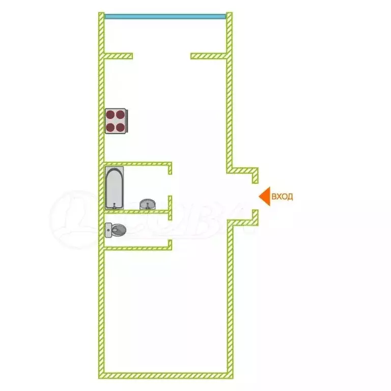 1-комнатная квартира: Курган, жилой район Заозёрный, 6-й микрорайон, ... - Фото 2