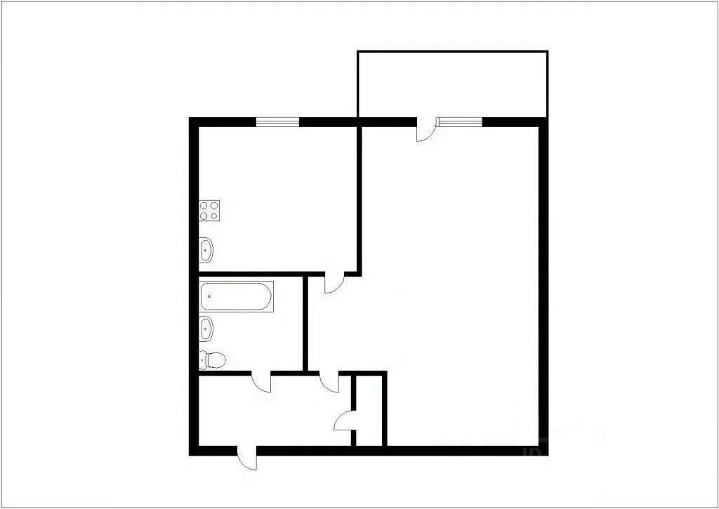 1-к кв. Кемеровская область, Междуреченск Весенняя ул., 13 (30.0 м) - Фото 1