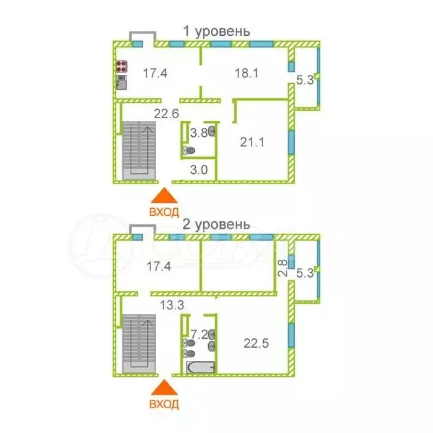 4-комнатная квартира: Тюмень, улица Фармана Салманова, 22 (158 м) - Фото 2