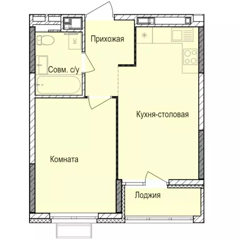 1-к кв. Удмуртия, Ижевск Автопроизводство жилрайон, Норвежский Лес ... - Фото 0