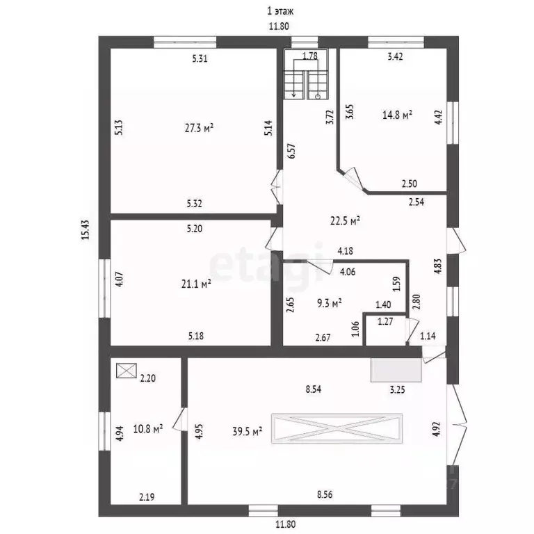 Дом в Тамбовская область, Тамбов Хлеборобная ул., 28 (178 м) - Фото 1