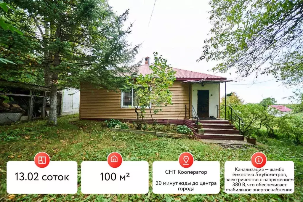 Дом в Хабаровский край, Хабаровский район, Кооператор СНТ  (100 м) - Фото 1