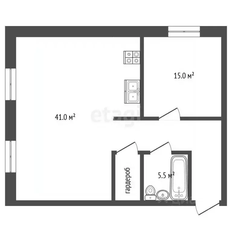 1-к кв. Московская область, Одинцово Можайское ш., 122 (71.4 м) - Фото 2