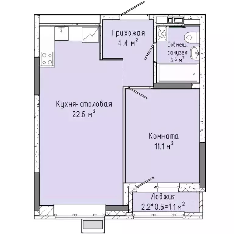 1-к кв. Удмуртия, Ижевск ул. Ленина, 91/1 (43.0 м) - Фото 0