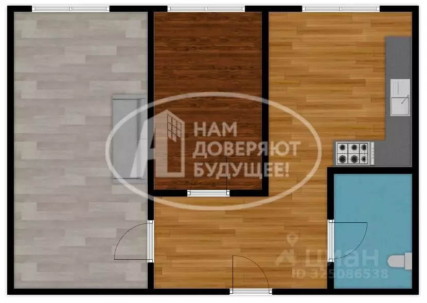 2-к кв. Удмуртия, Сарапул Центральный жилрайон, ул. Горького, 17А ... - Фото 1