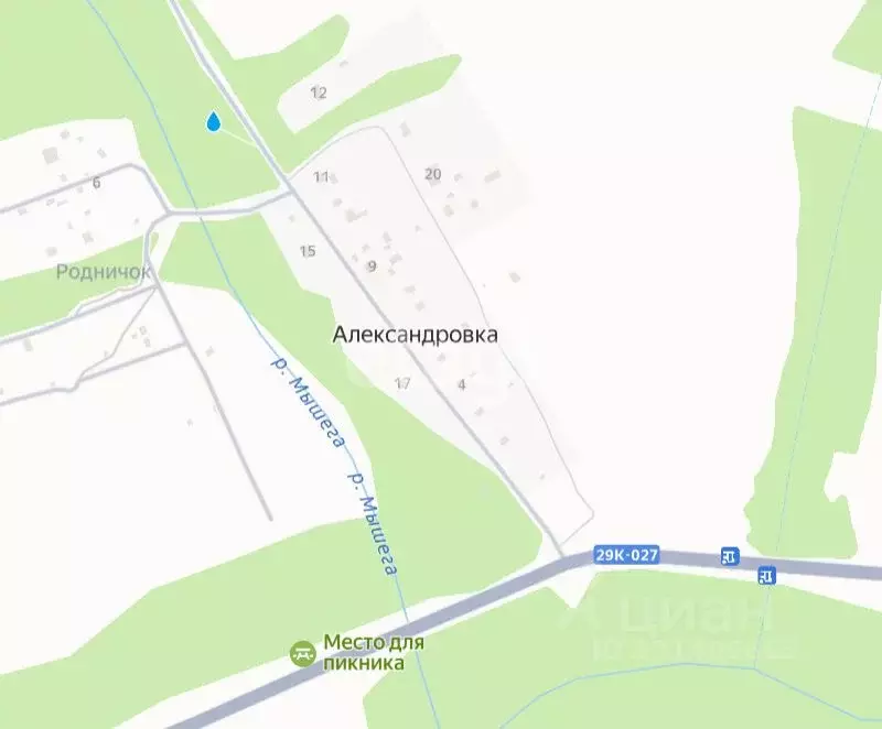 Участок в Калужская область, Село Ферзиково с/пос, д. Александровка ... - Фото 1