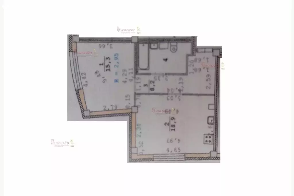 1-комнатная квартира: Екатеринбург, улица Татищева, 49 (48 м) - Фото 1