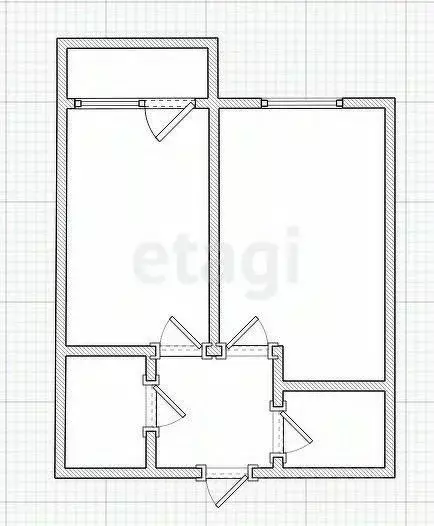 1-к кв. Костромская область, Кострома Окружная ул., 51А (39.7 м) - Фото 0