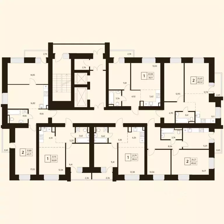 1-к кв. Башкортостан, Уфа ул. Жуковского, 19А (38.18 м) - Фото 2