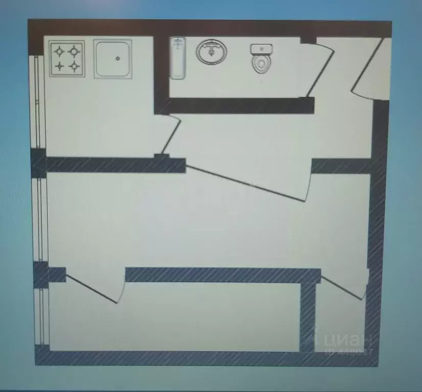 2-к кв. Смоленская область, Сафоново ул. Репина, 18 (39.8 м) - Фото 1