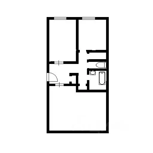 2-к кв. Башкортостан, Уфа Российская ул., 43/1 (43.0 м) - Фото 1