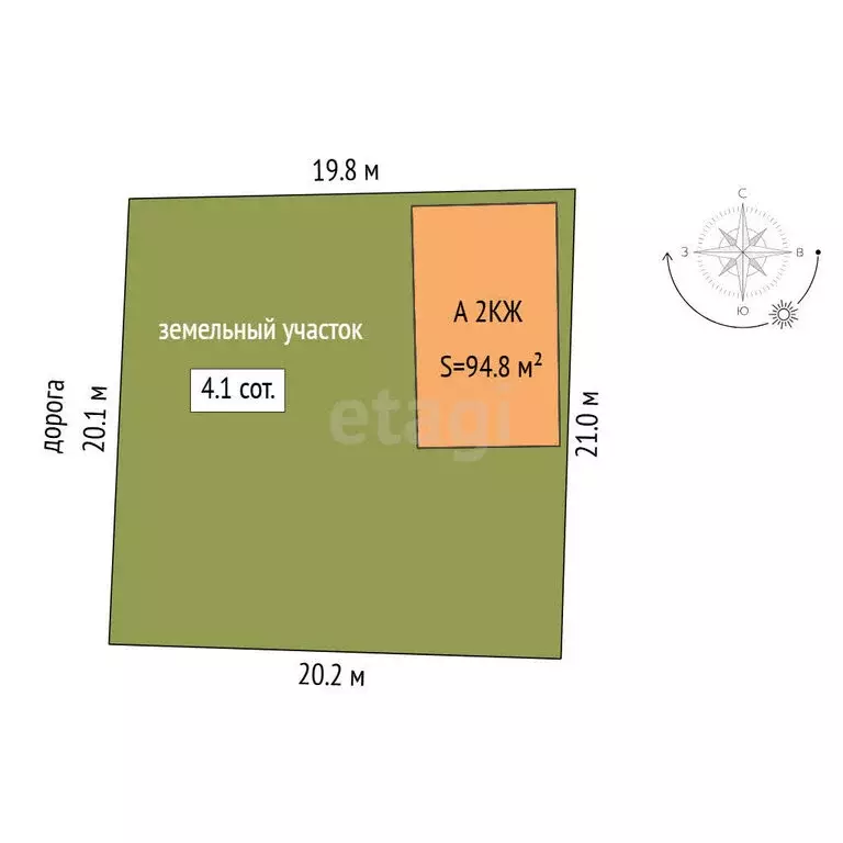 Дом в Тюмень, СНТ Автомобилист, Грушевая улица (94.8 м) - Фото 1