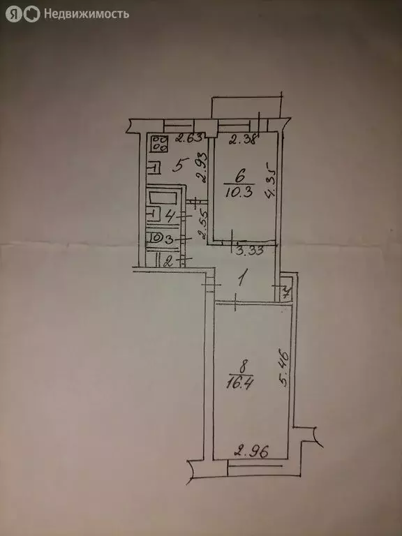 2-комнатная квартира: Великий Новгород, район Колмово, улица Щусева, ... - Фото 1