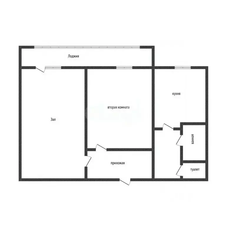 2-к кв. Курская область, Курск Звездная ул., 13 (47.2 м) - Фото 2