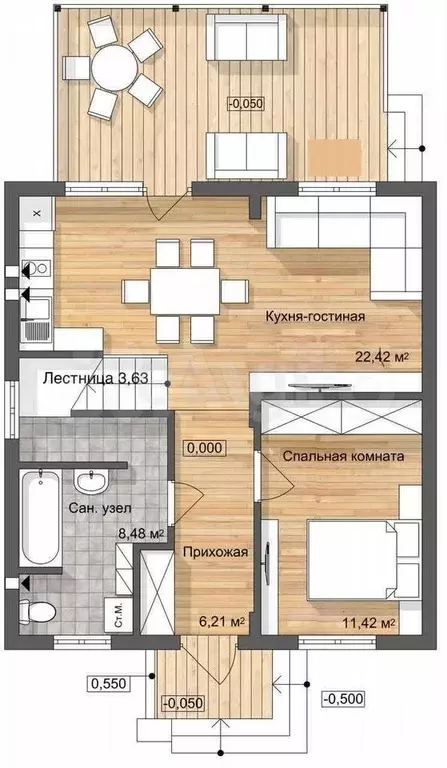Дом 82,2 м на участке 3 сот. - Фото 0